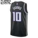 Maillot NBA Sacramento Kings Domantas Sabonis 10 Jordan 2022-23 Statement Edition Noir Swingman - Enfant